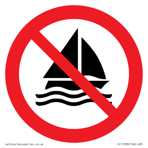 Prohibition: No sailing